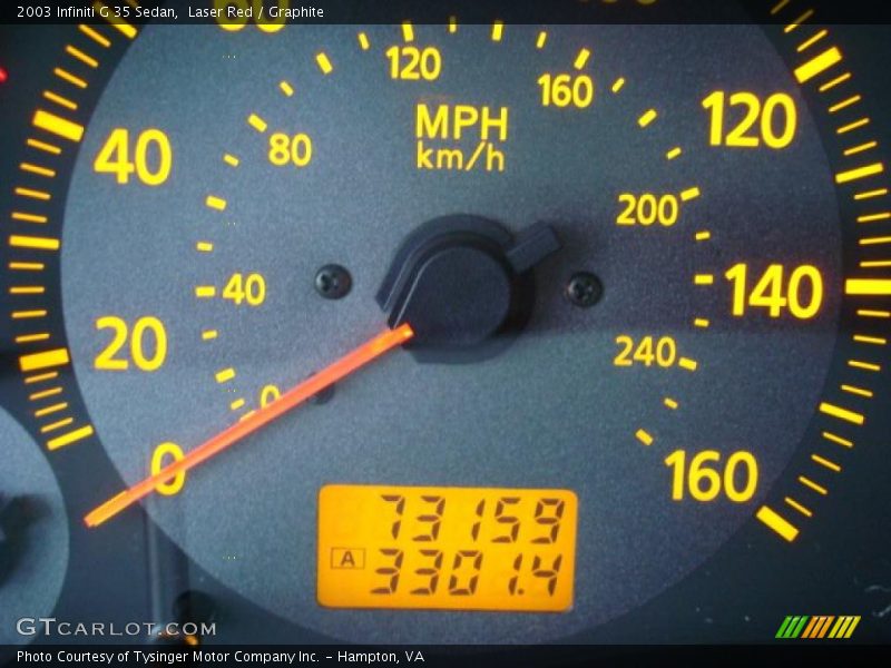 Laser Red / Graphite 2003 Infiniti G 35 Sedan
