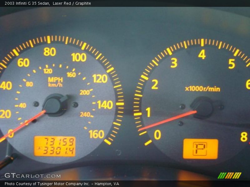 Laser Red / Graphite 2003 Infiniti G 35 Sedan