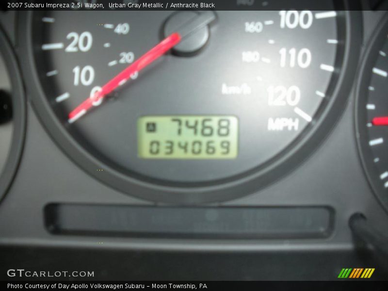 Urban Gray Metallic / Anthracite Black 2007 Subaru Impreza 2.5i Wagon