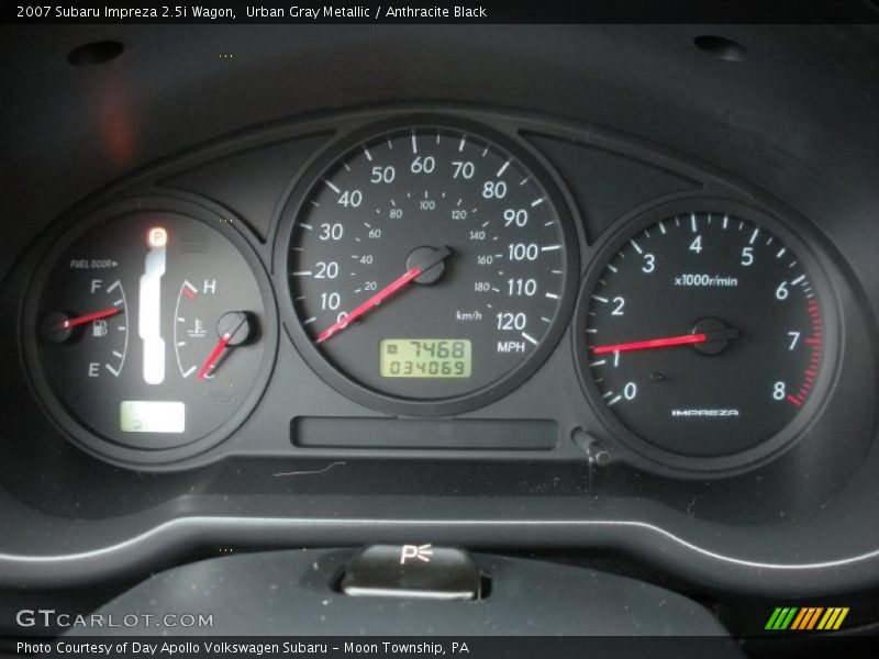 Urban Gray Metallic / Anthracite Black 2007 Subaru Impreza 2.5i Wagon