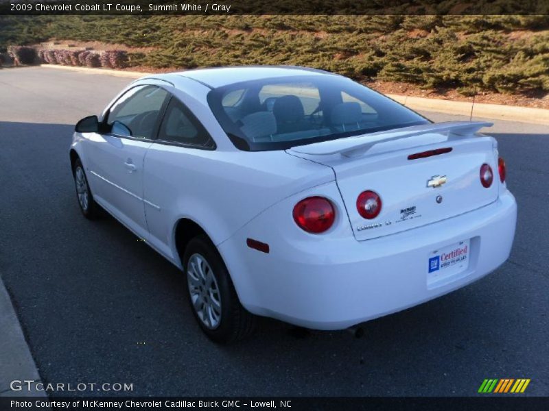 Summit White / Gray 2009 Chevrolet Cobalt LT Coupe