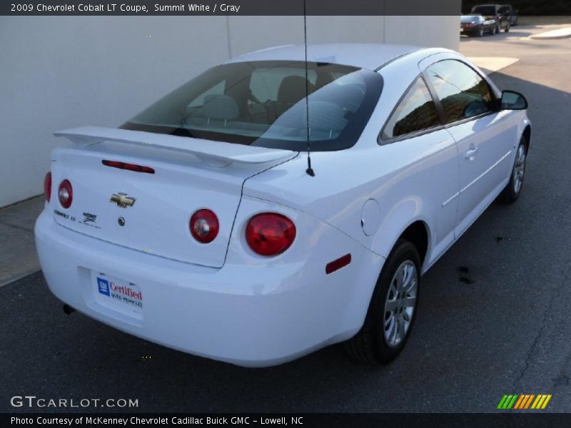 Summit White / Gray 2009 Chevrolet Cobalt LT Coupe