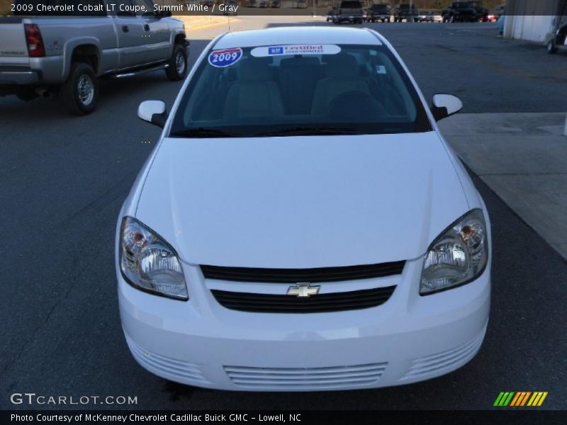 Summit White / Gray 2009 Chevrolet Cobalt LT Coupe