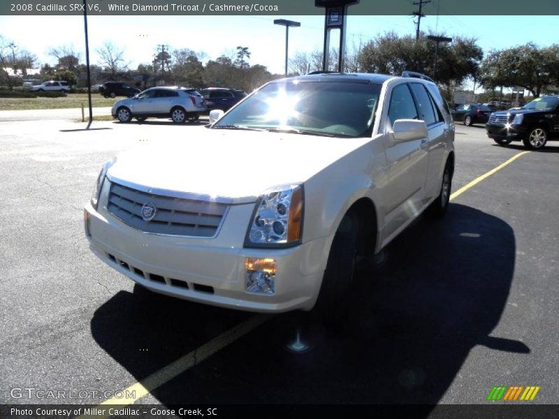 White Diamond Tricoat / Cashmere/Cocoa 2008 Cadillac SRX V6