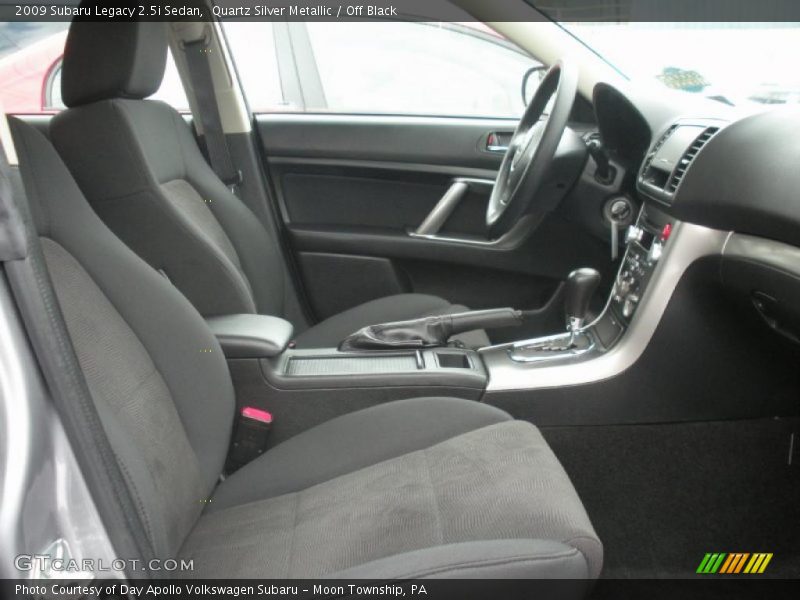 Quartz Silver Metallic / Off Black 2009 Subaru Legacy 2.5i Sedan