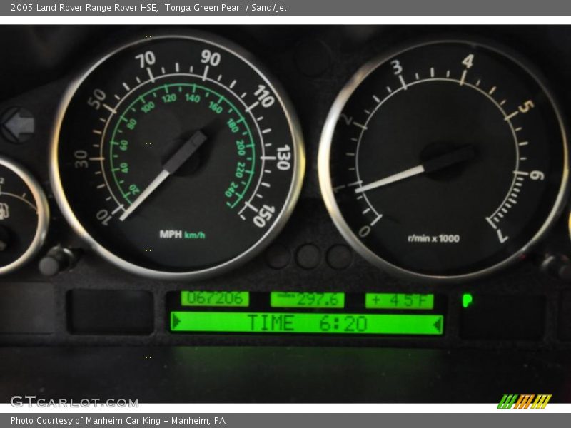 Tonga Green Pearl / Sand/Jet 2005 Land Rover Range Rover HSE