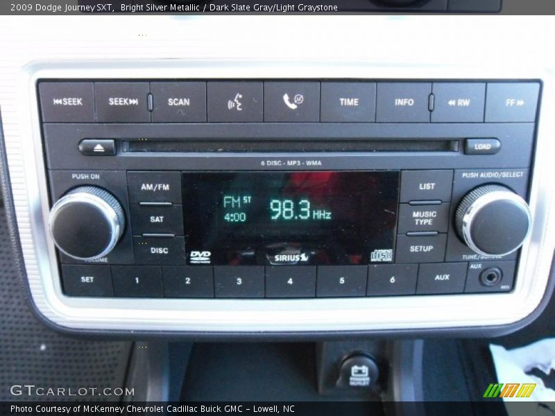 Bright Silver Metallic / Dark Slate Gray/Light Graystone 2009 Dodge Journey SXT