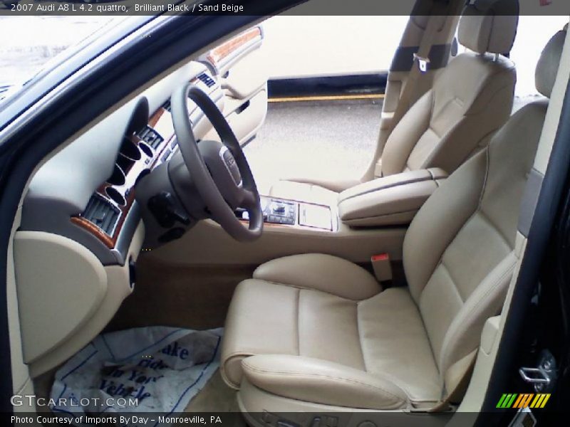 Brilliant Black / Sand Beige 2007 Audi A8 L 4.2 quattro
