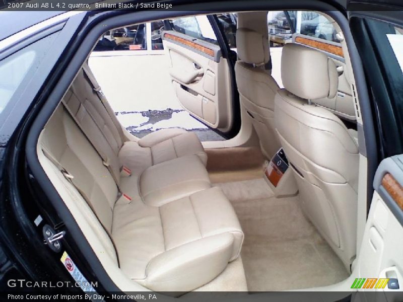 Brilliant Black / Sand Beige 2007 Audi A8 L 4.2 quattro