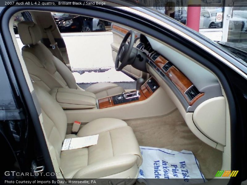 Brilliant Black / Sand Beige 2007 Audi A8 L 4.2 quattro