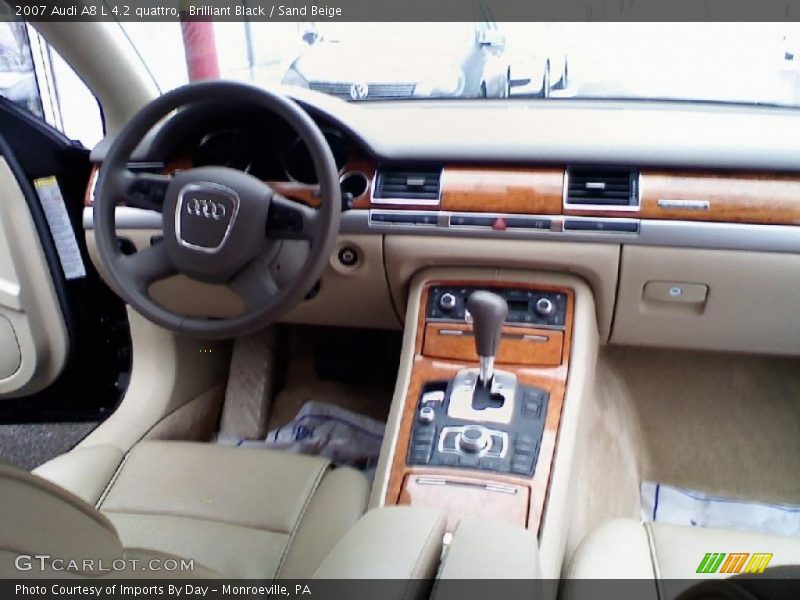 Brilliant Black / Sand Beige 2007 Audi A8 L 4.2 quattro