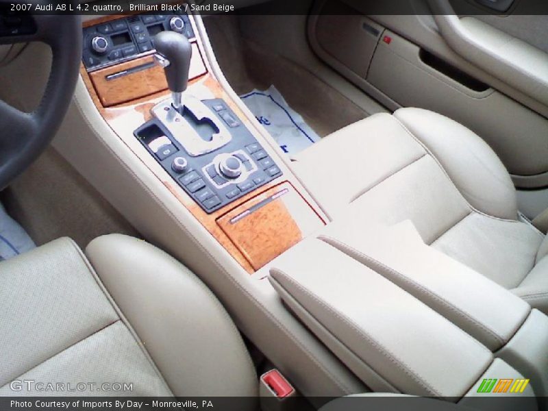 Brilliant Black / Sand Beige 2007 Audi A8 L 4.2 quattro