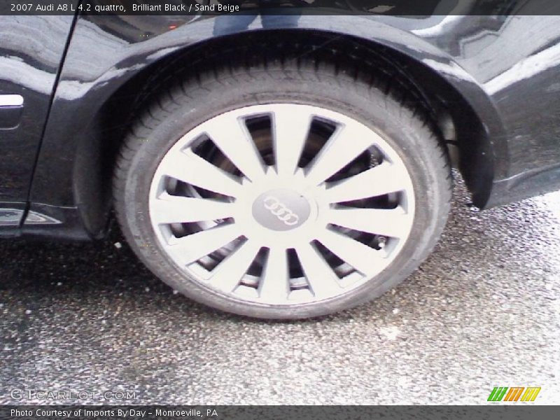 Brilliant Black / Sand Beige 2007 Audi A8 L 4.2 quattro