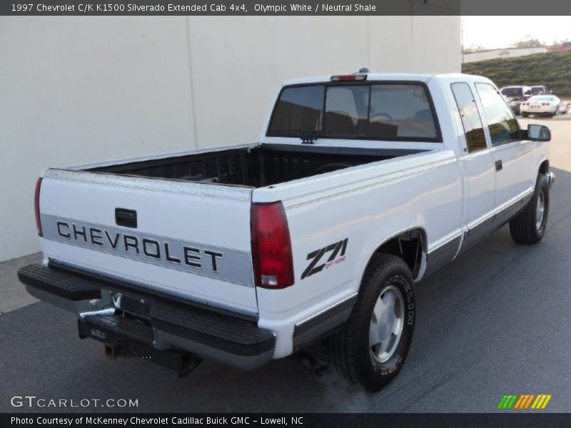 Olympic White / Neutral Shale 1997 Chevrolet C/K K1500 Silverado Extended Cab 4x4