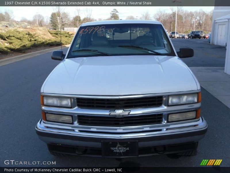Olympic White / Neutral Shale 1997 Chevrolet C/K K1500 Silverado Extended Cab 4x4
