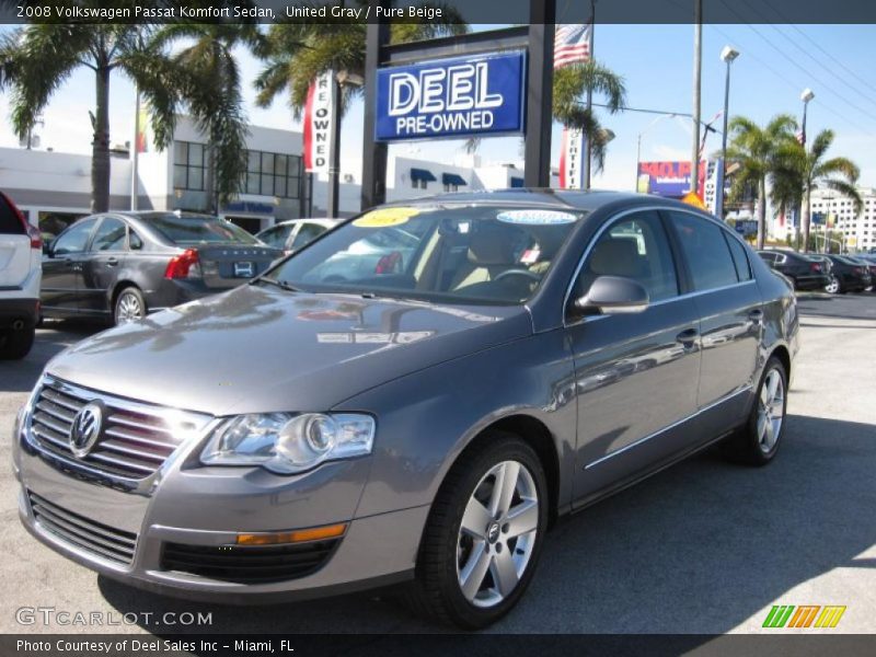 United Gray / Pure Beige 2008 Volkswagen Passat Komfort Sedan
