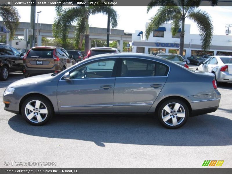 United Gray / Pure Beige 2008 Volkswagen Passat Komfort Sedan