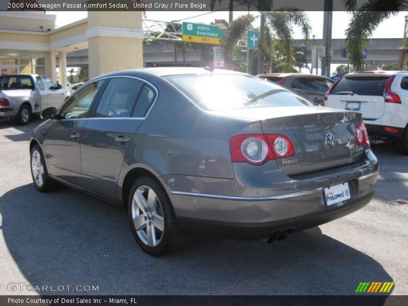 United Gray / Pure Beige 2008 Volkswagen Passat Komfort Sedan