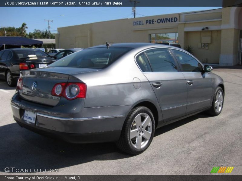 United Gray / Pure Beige 2008 Volkswagen Passat Komfort Sedan