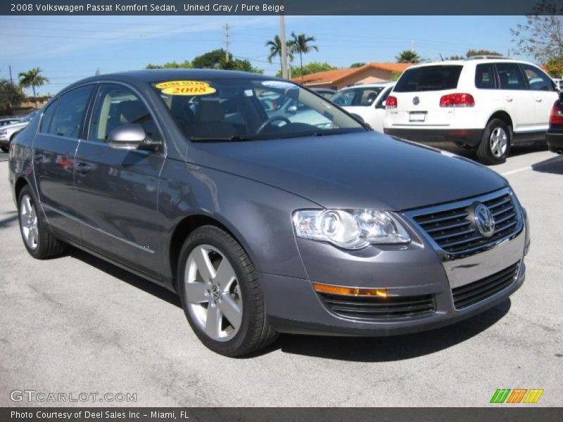 United Gray / Pure Beige 2008 Volkswagen Passat Komfort Sedan
