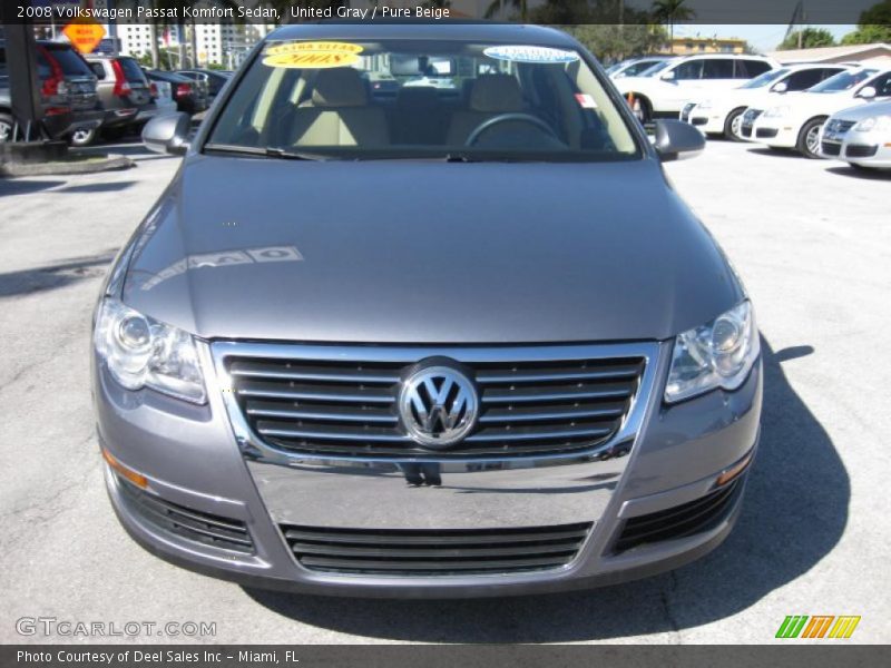 United Gray / Pure Beige 2008 Volkswagen Passat Komfort Sedan