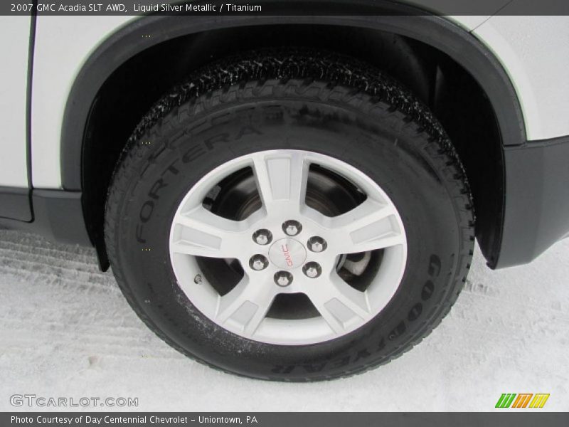 Liquid Silver Metallic / Titanium 2007 GMC Acadia SLT AWD