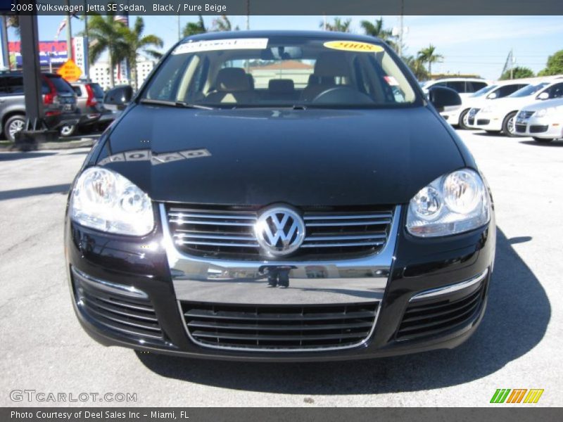 Black / Pure Beige 2008 Volkswagen Jetta SE Sedan