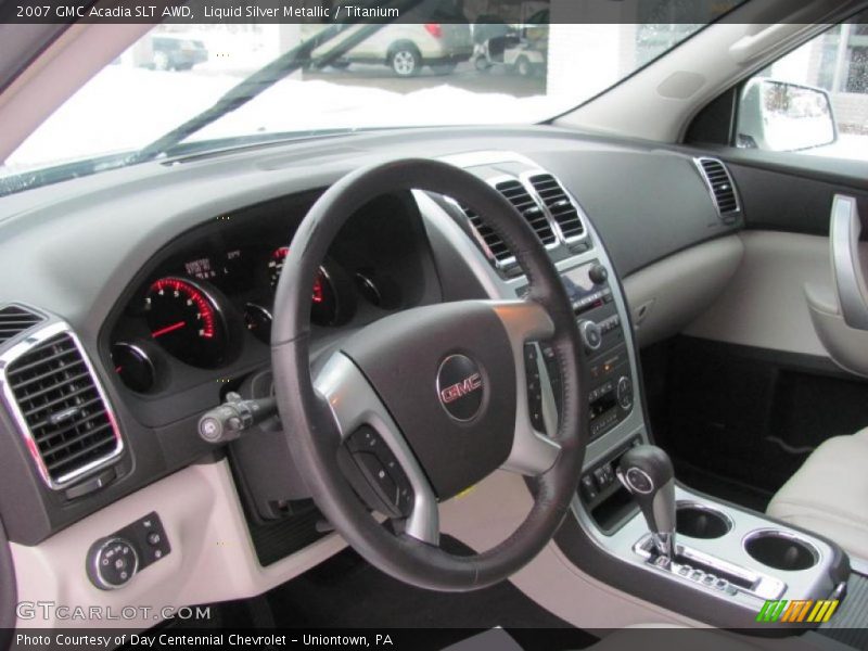 Liquid Silver Metallic / Titanium 2007 GMC Acadia SLT AWD