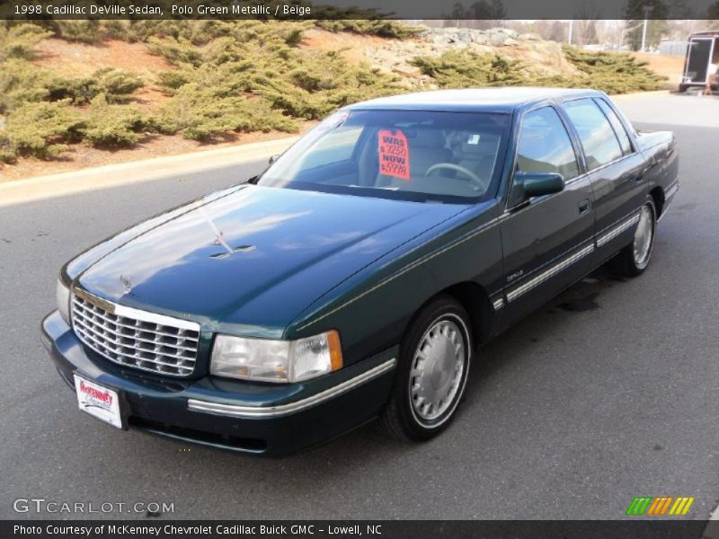 Polo Green Metallic / Beige 1998 Cadillac DeVille Sedan