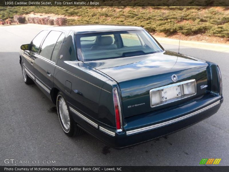 Polo Green Metallic / Beige 1998 Cadillac DeVille Sedan