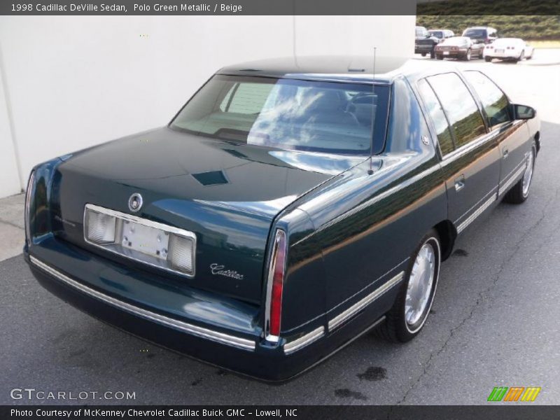 Polo Green Metallic / Beige 1998 Cadillac DeVille Sedan