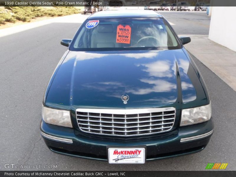 Polo Green Metallic / Beige 1998 Cadillac DeVille Sedan