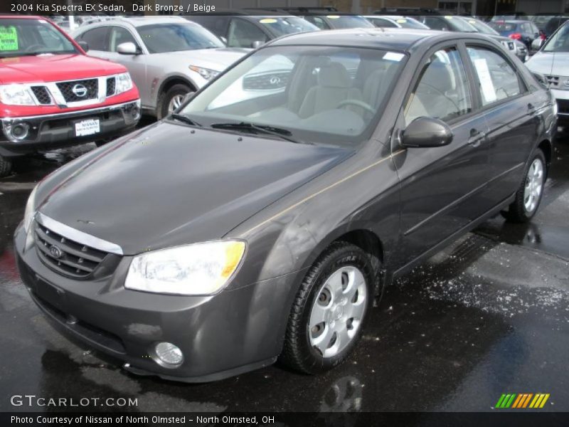 Dark Bronze / Beige 2004 Kia Spectra EX Sedan