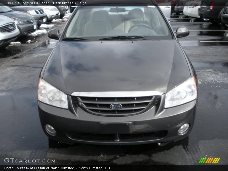 Dark Bronze / Beige 2004 Kia Spectra EX Sedan