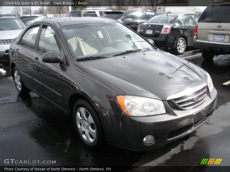 Dark Bronze / Beige 2004 Kia Spectra EX Sedan