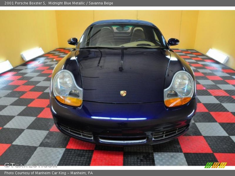 Midnight Blue Metallic / Savanna Beige 2001 Porsche Boxster S