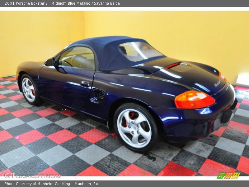 Midnight Blue Metallic / Savanna Beige 2001 Porsche Boxster S