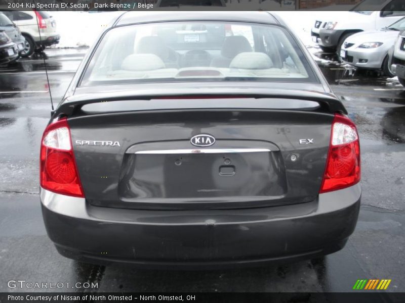 Dark Bronze / Beige 2004 Kia Spectra EX Sedan
