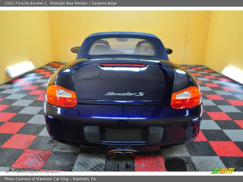 Midnight Blue Metallic / Savanna Beige 2001 Porsche Boxster S