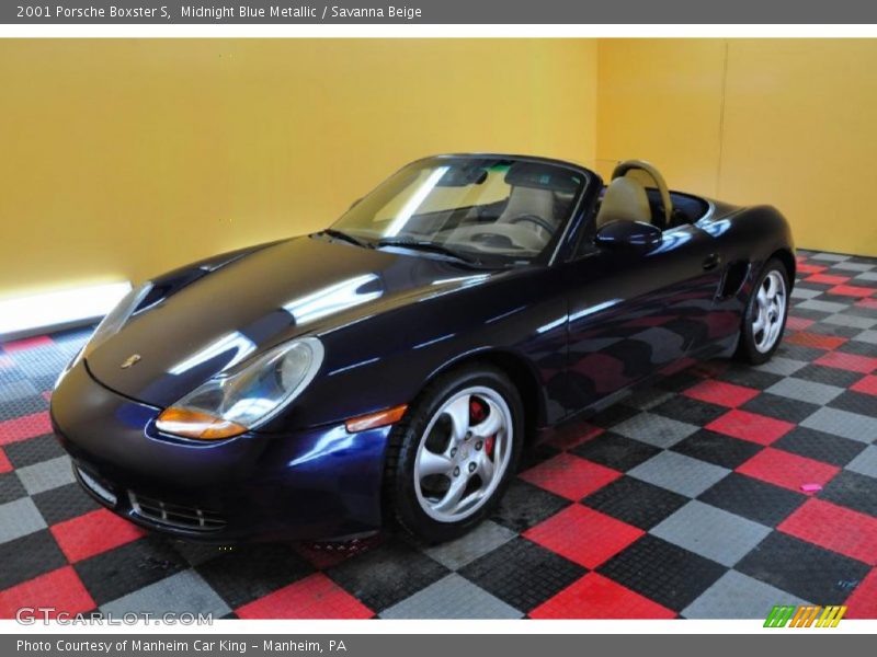 Midnight Blue Metallic / Savanna Beige 2001 Porsche Boxster S