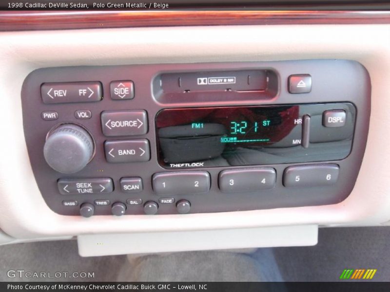 Polo Green Metallic / Beige 1998 Cadillac DeVille Sedan