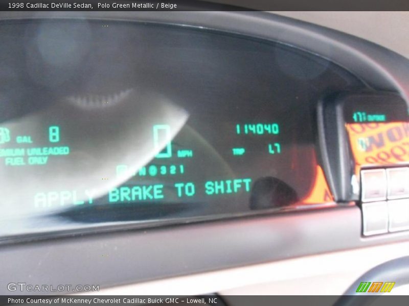 Polo Green Metallic / Beige 1998 Cadillac DeVille Sedan