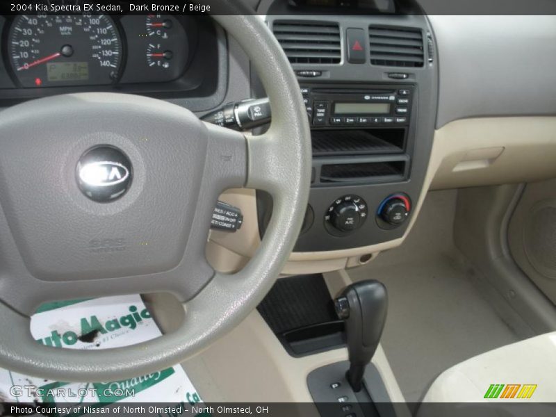 Dark Bronze / Beige 2004 Kia Spectra EX Sedan