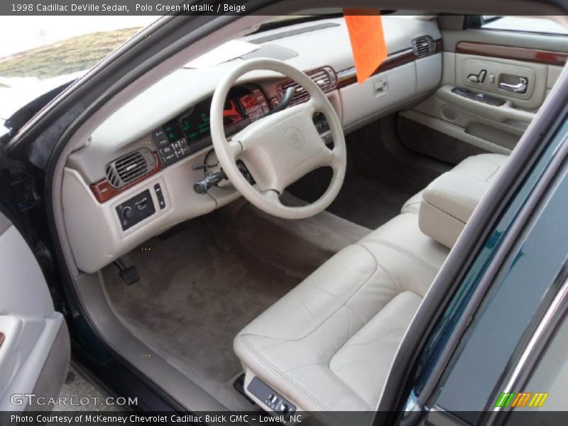 Polo Green Metallic / Beige 1998 Cadillac DeVille Sedan