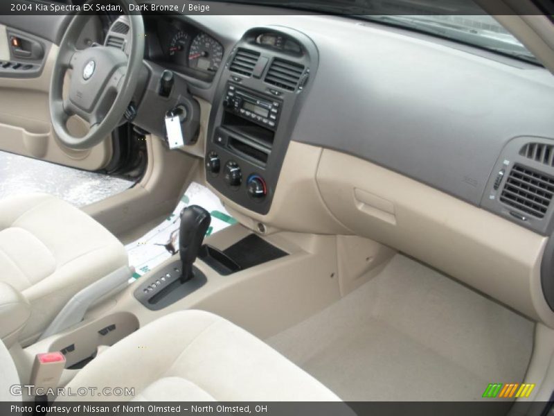 Dark Bronze / Beige 2004 Kia Spectra EX Sedan