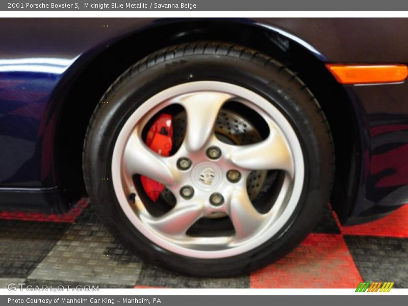 Midnight Blue Metallic / Savanna Beige 2001 Porsche Boxster S