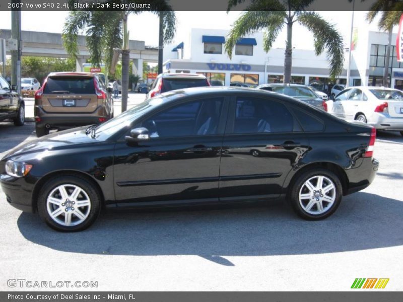 Black / Dark Beige/Quartz 2007 Volvo S40 2.4i