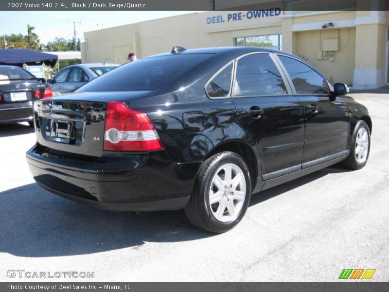Black / Dark Beige/Quartz 2007 Volvo S40 2.4i