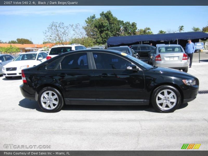 Black / Dark Beige/Quartz 2007 Volvo S40 2.4i