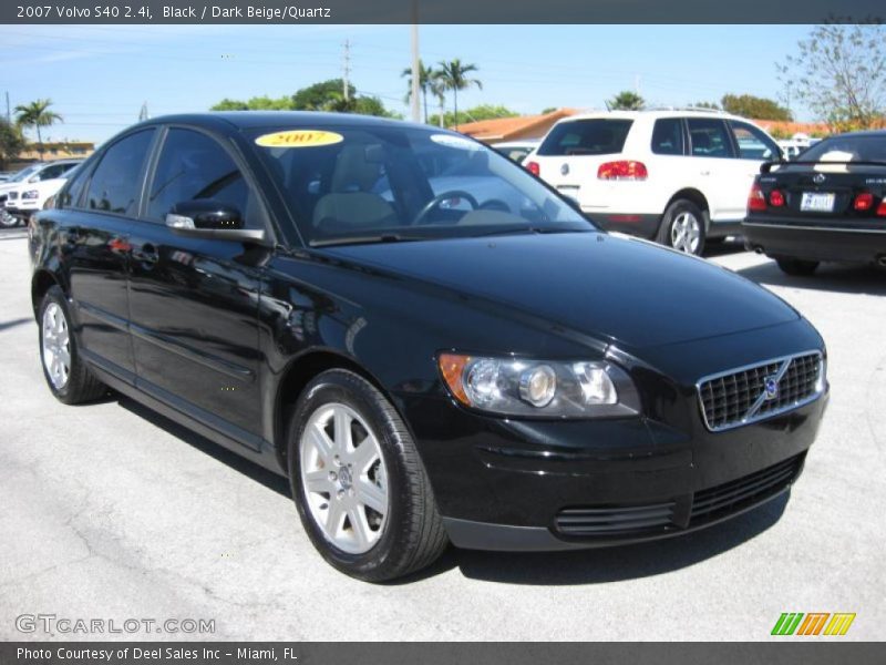 Black / Dark Beige/Quartz 2007 Volvo S40 2.4i